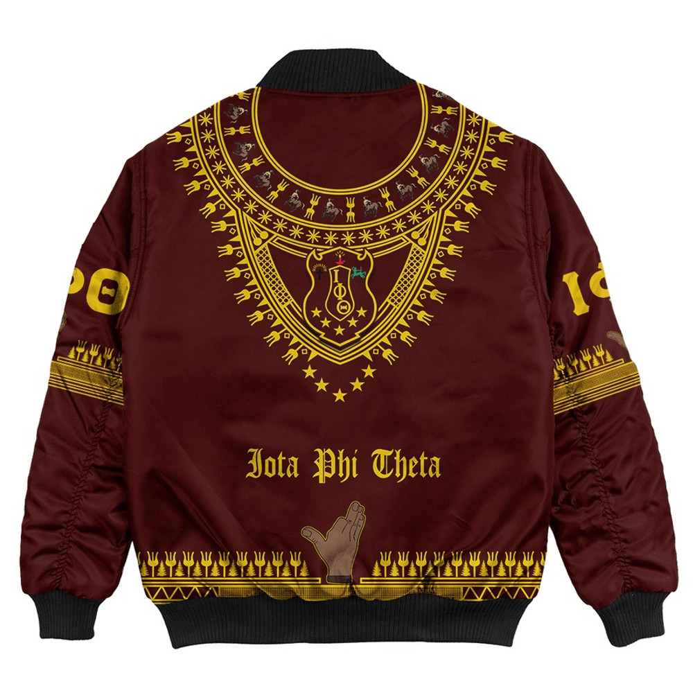 Iota Phi Theta Fraternity Dashiki Bomber Jackets, African Bomber Jacket For Men Women