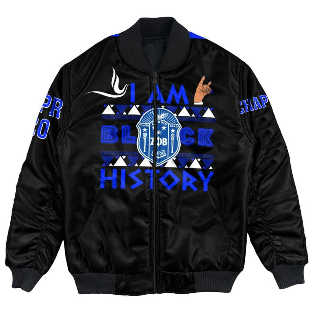 Zeta Phi Beta Black History Bomber Jackets, African Bomber Jacket For Men Women