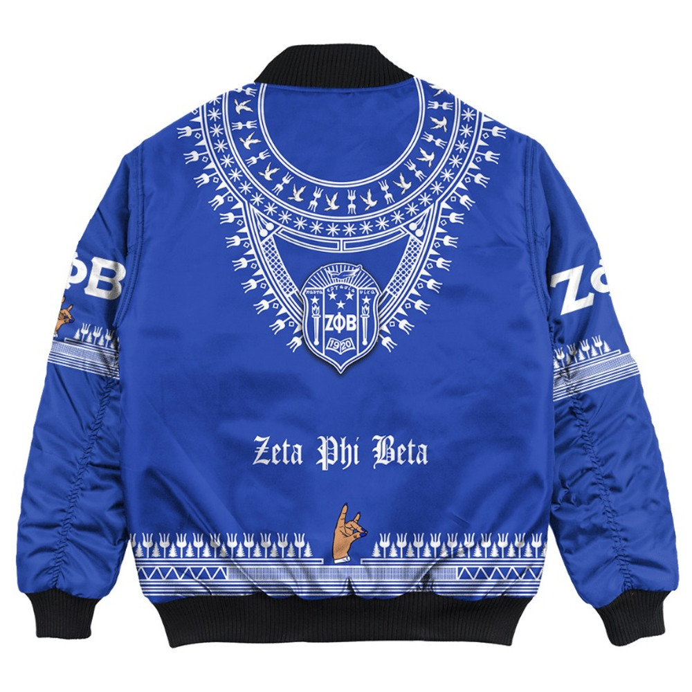 Zeta Phi Beta Sorority Dashiki Bomber Jackets, African Bomber Jacket For Men Women
