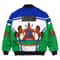 Lesotho Active Flag Bomber Jacket, African Bomber Jacket For Men Women