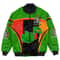 Zambia Active Flag Bomber Jacket, African Bomber Jacket For Men Women
