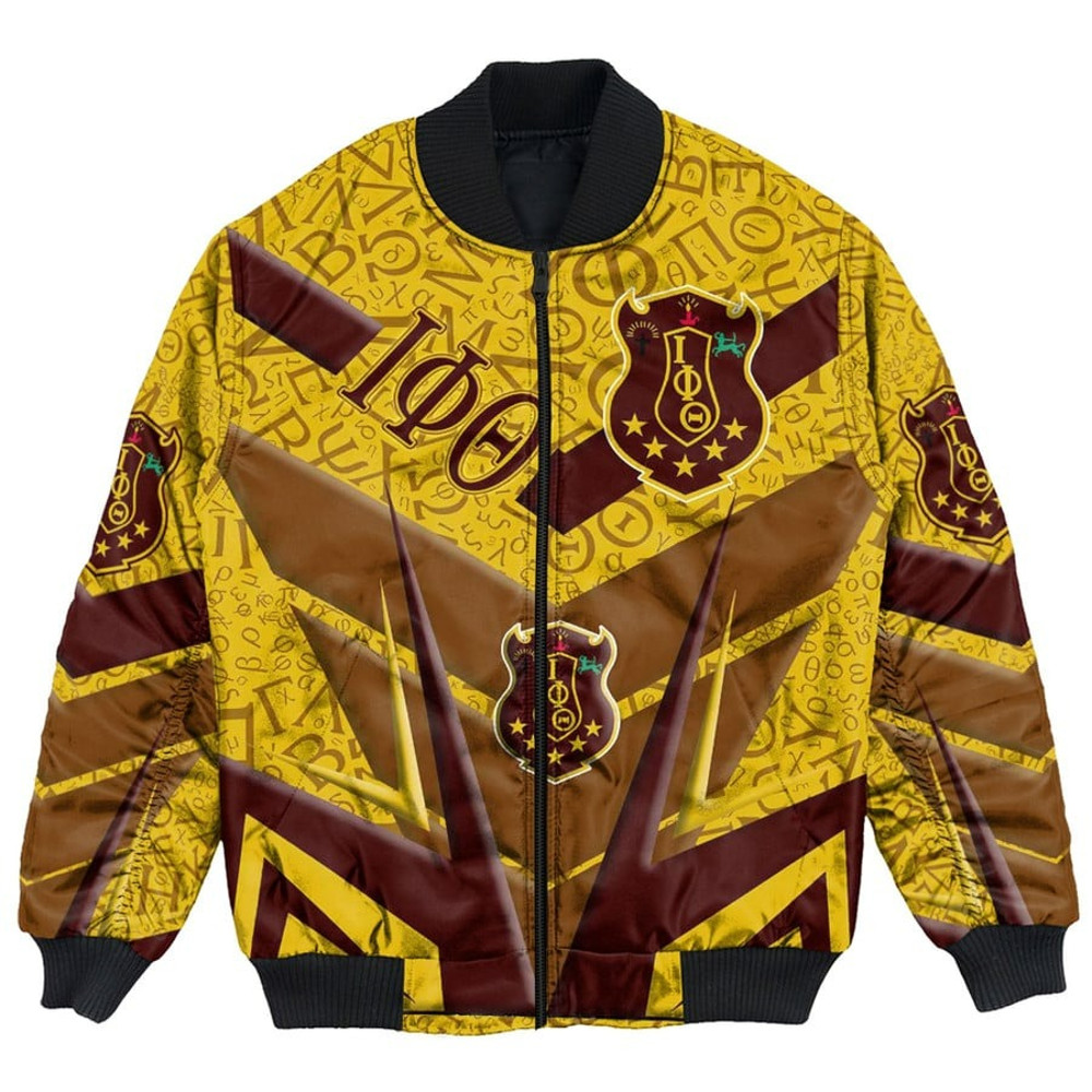 Iota Phi Theta Sporty Style Bomber Jackets, African Bomber Jacket For Men Women
