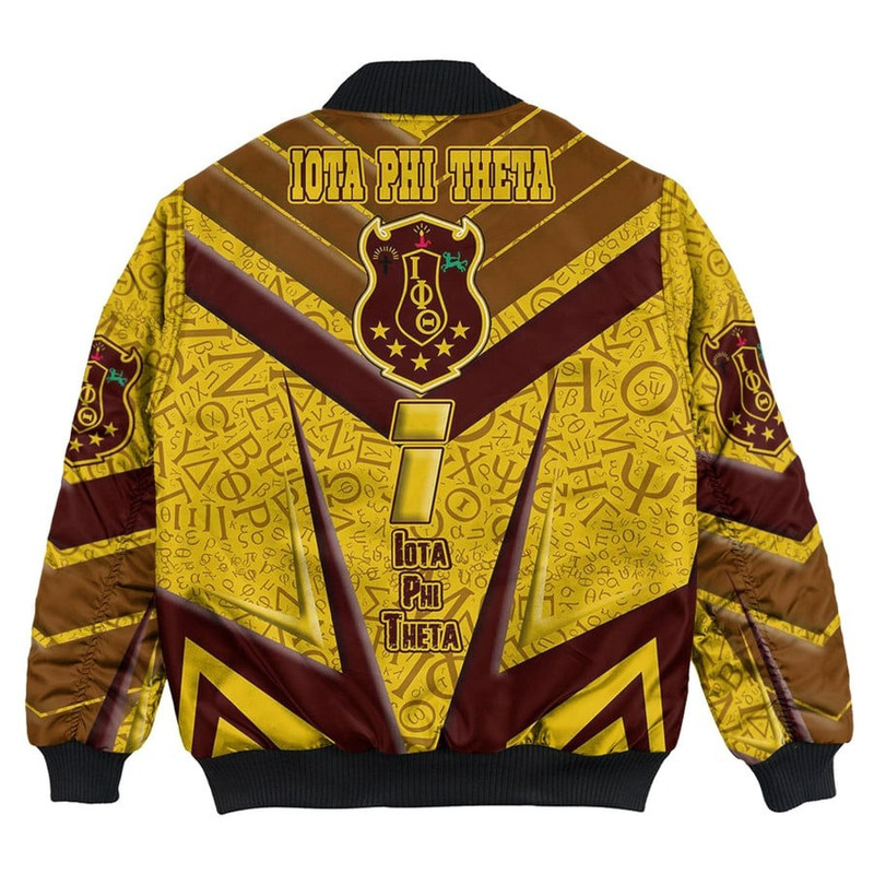 Iota Phi Theta Sporty Style Bomber Jackets, African Bomber Jacket For Men Women