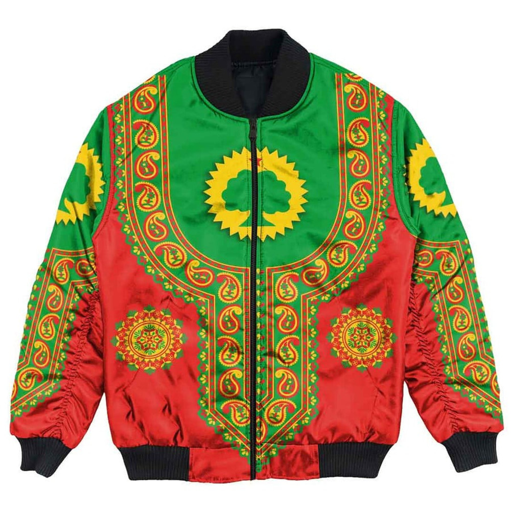 Oromo Dashiki Bomber Jacket, African Bomber Jacket For Men Women