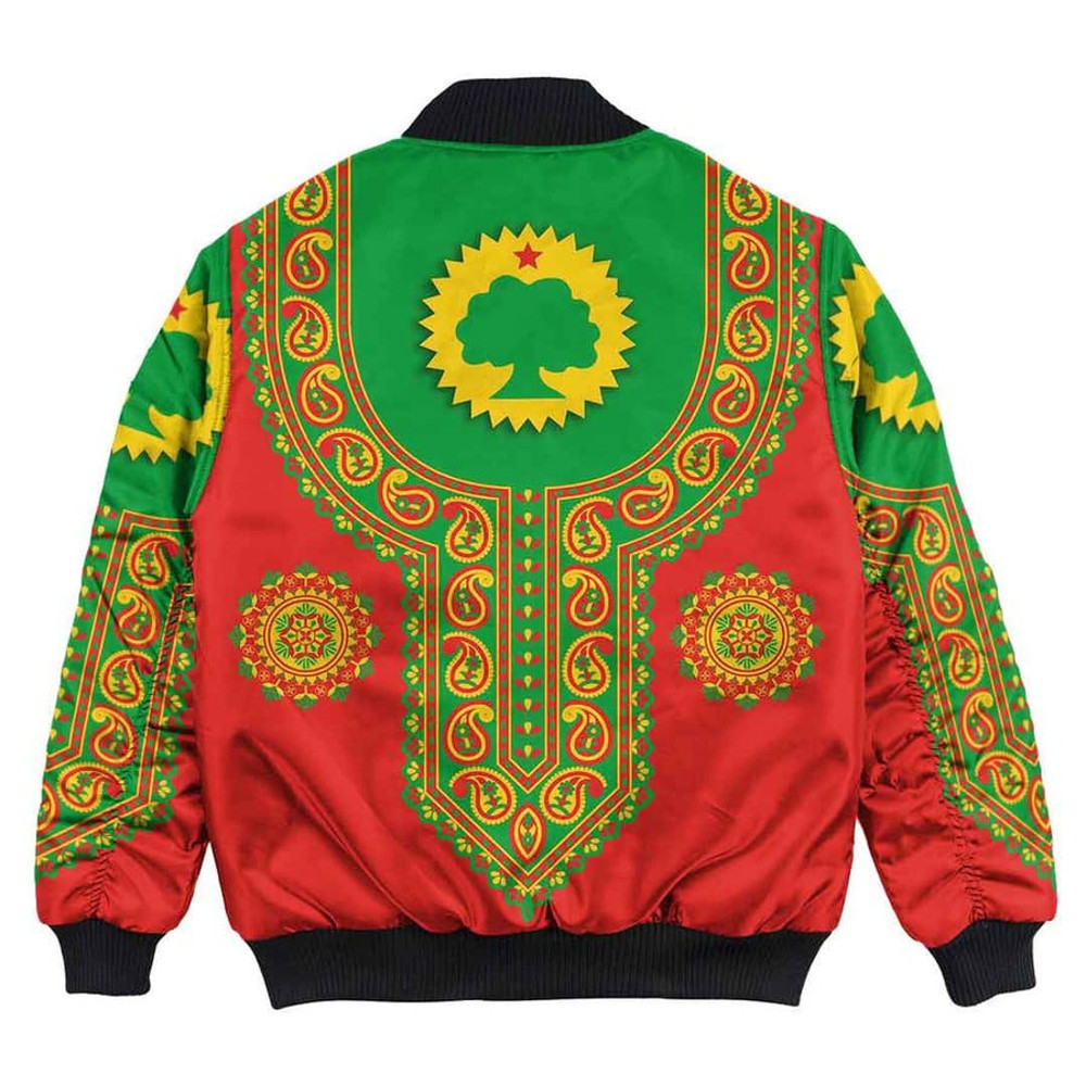Oromo Dashiki Bomber Jacket, African Bomber Jacket For Men Women