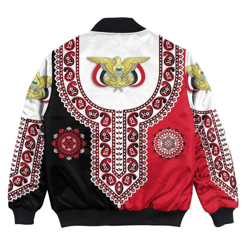 Yemen Dashiki Bomber Jacket, African Bomber Jacket For Men Women