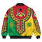 Guinea Bissau Dashiki Bomber Jacket, African Bomber Jacket For Men Women