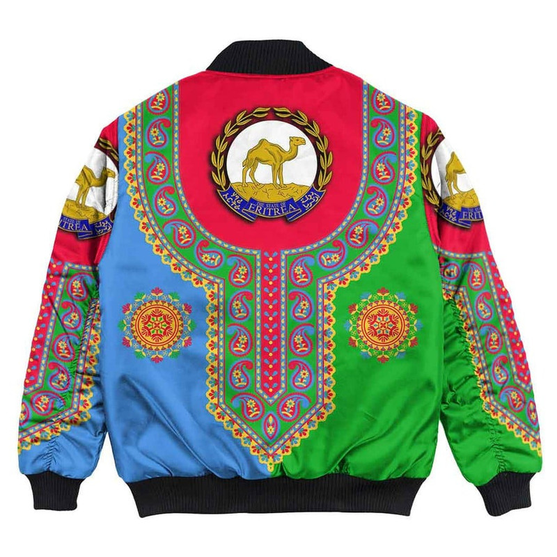 Eritrea Dashiki Bomber Jacket, African Bomber Jacket For Men Women