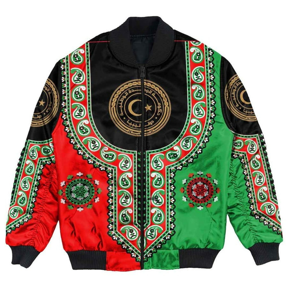 Libya Dashiki Bomber Jacket, African Bomber Jacket For Men Women