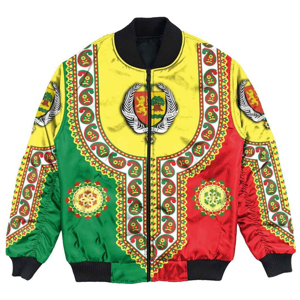 Senegal Dashiki Bomber Jacket, African Bomber Jacket For Men Women