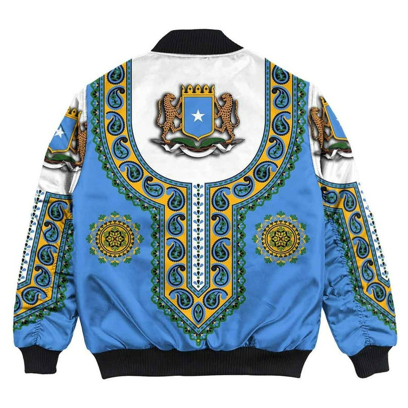 Somalia Dashiki Bomber Jacket, African Bomber Jacket For Men Women