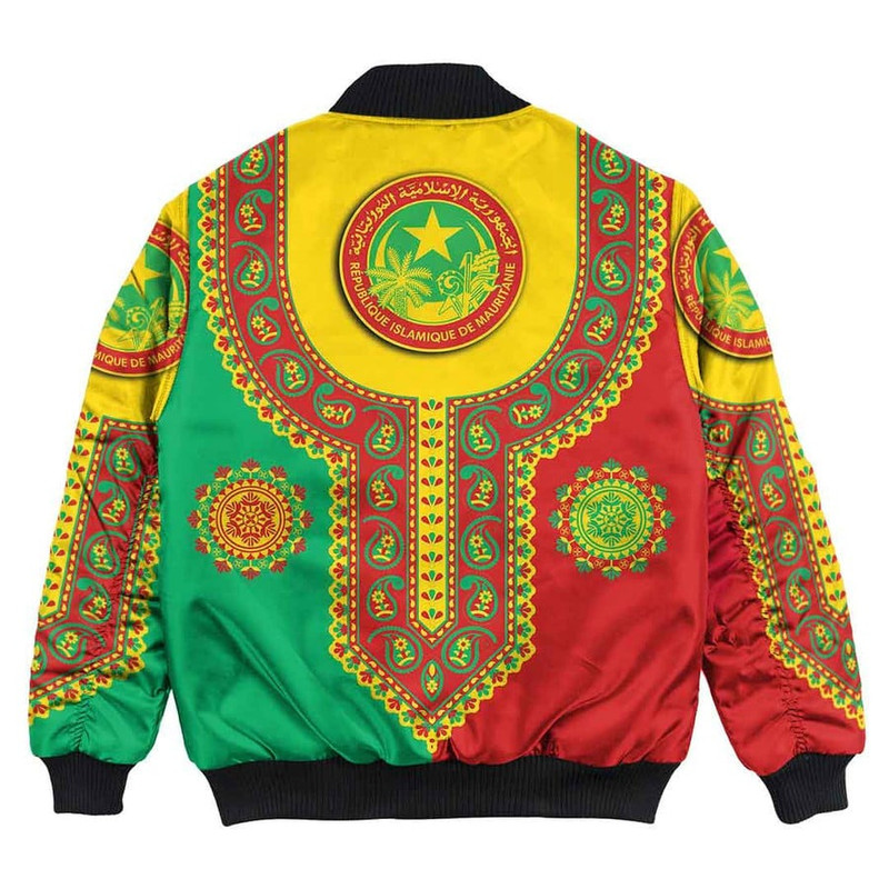 Mauritania Dashiki Bomber Jacket, African Bomber Jacket For Men Women