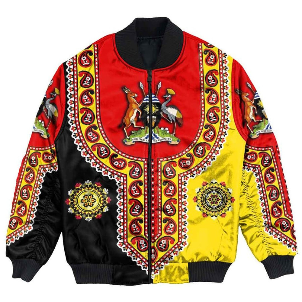 Uganda Dashiki Bomber Jacket, African Bomber Jacket For Men Women