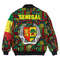 Senegal Bomber Jacket Kente Pattern, African Bomber Jacket For Men Women