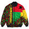 Guinea Bissau Bomber Jacket Kente Pattern, African Bomber Jacket For Men Women
