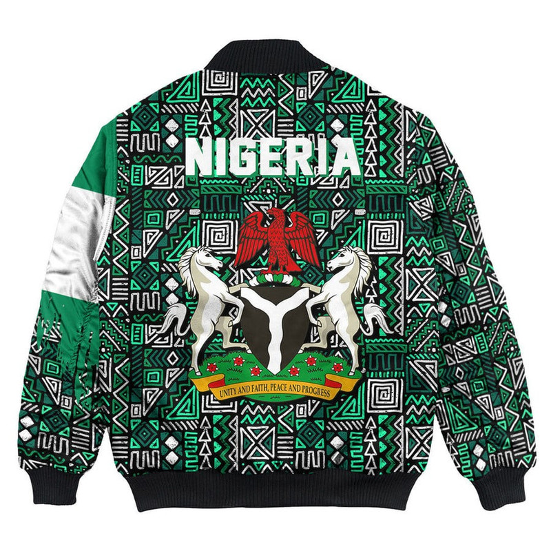 Nigeria Bomber Jacket Kente Pattern, African Bomber Jacket For Men Women