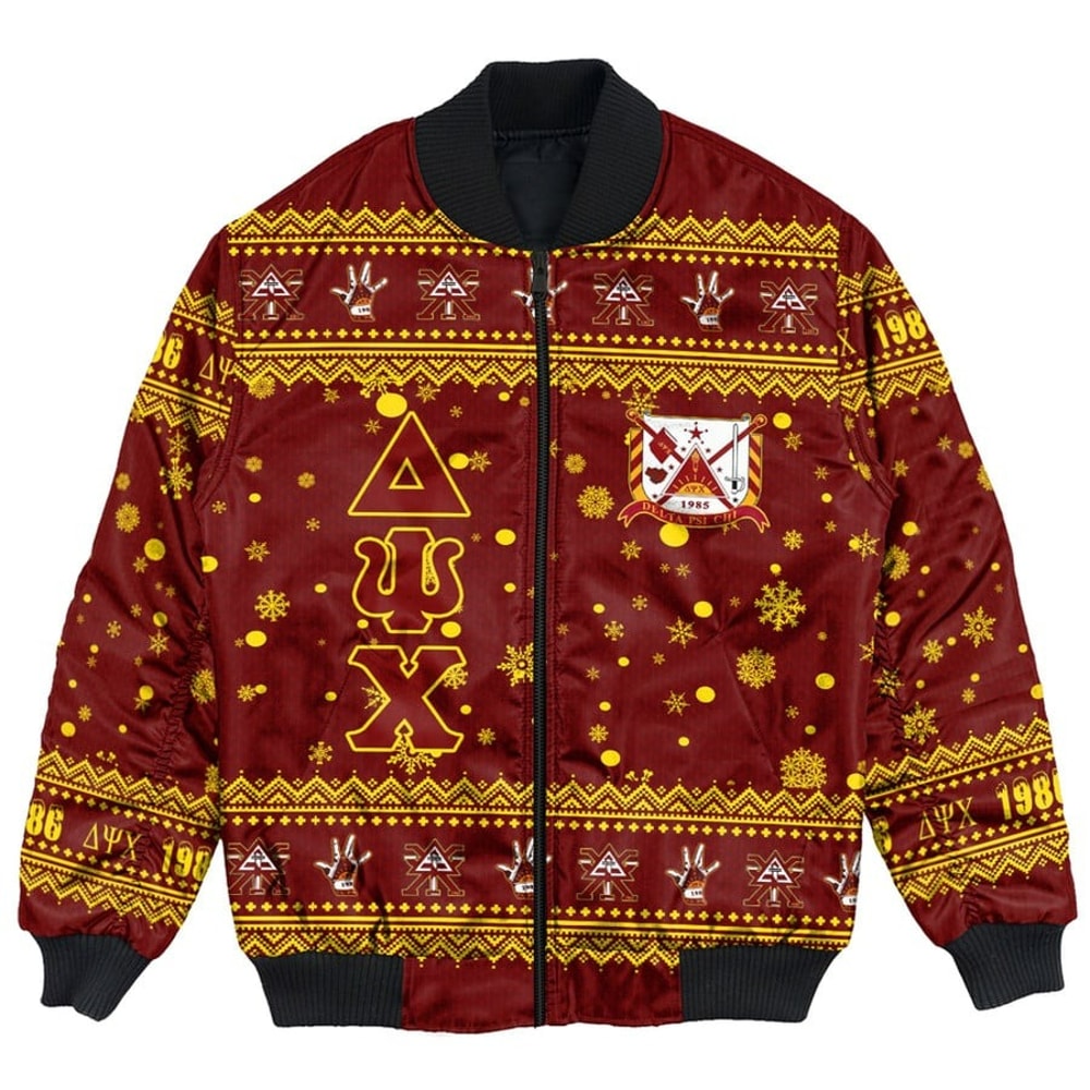 Delta Psi Chi Christmas Bomber Jackets, African Bomber Jacket For Men Women
