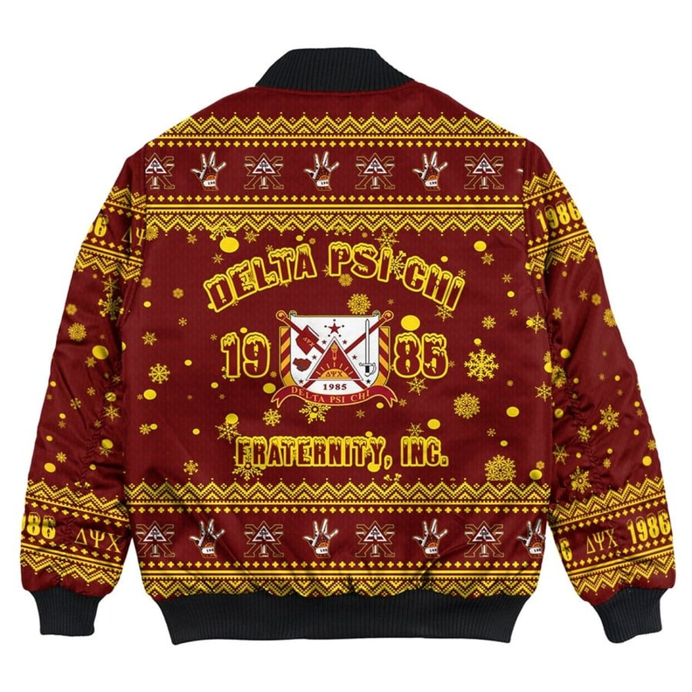 Delta Psi Chi Christmas Bomber Jackets, African Bomber Jacket For Men Women