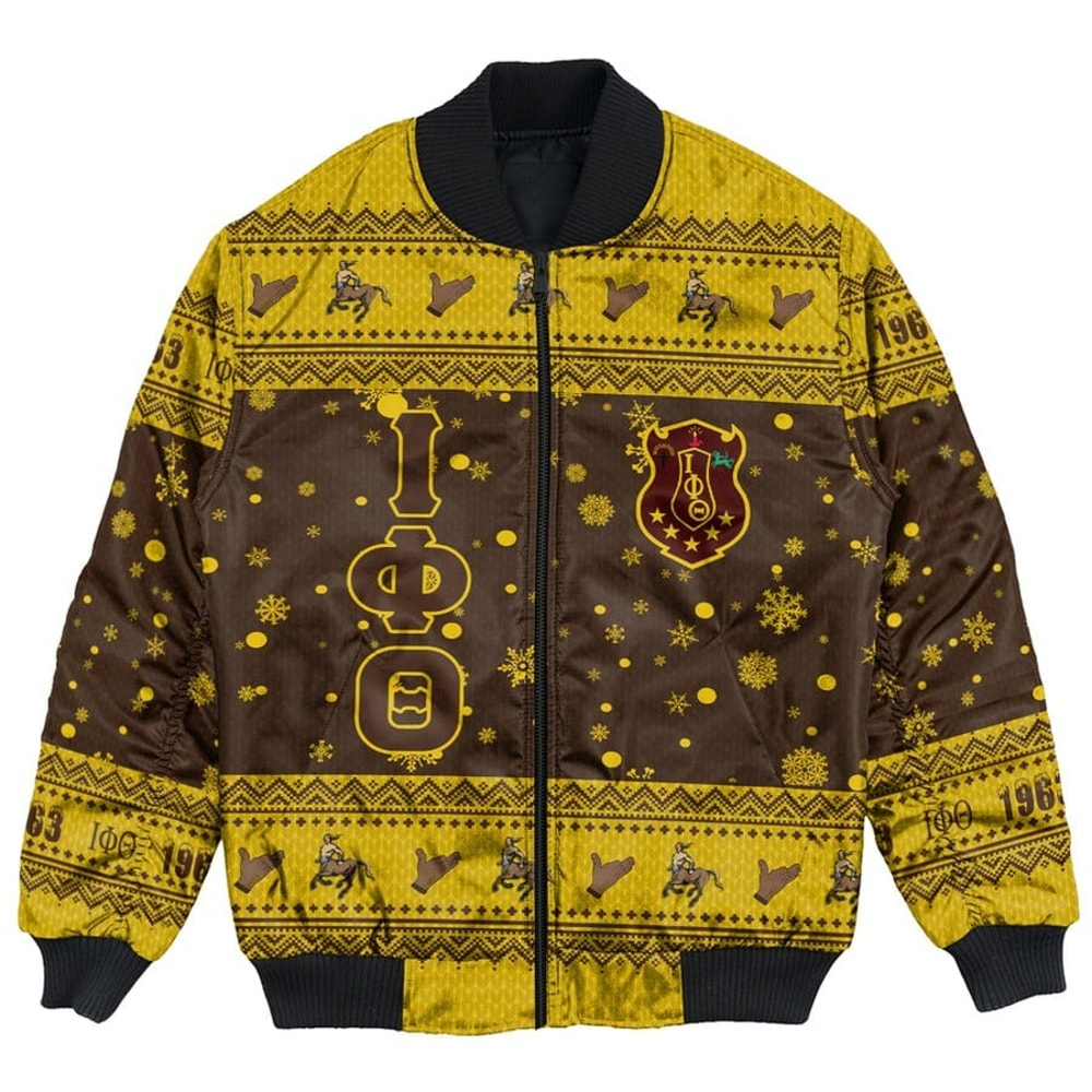 Iota Phi Theta Christmas Bomber Jackets, African Bomber Jacket For Men Women