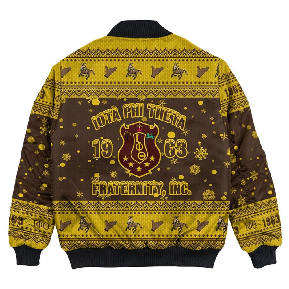 Iota Phi Theta Christmas Bomber Jackets, African Bomber Jacket For Men Women