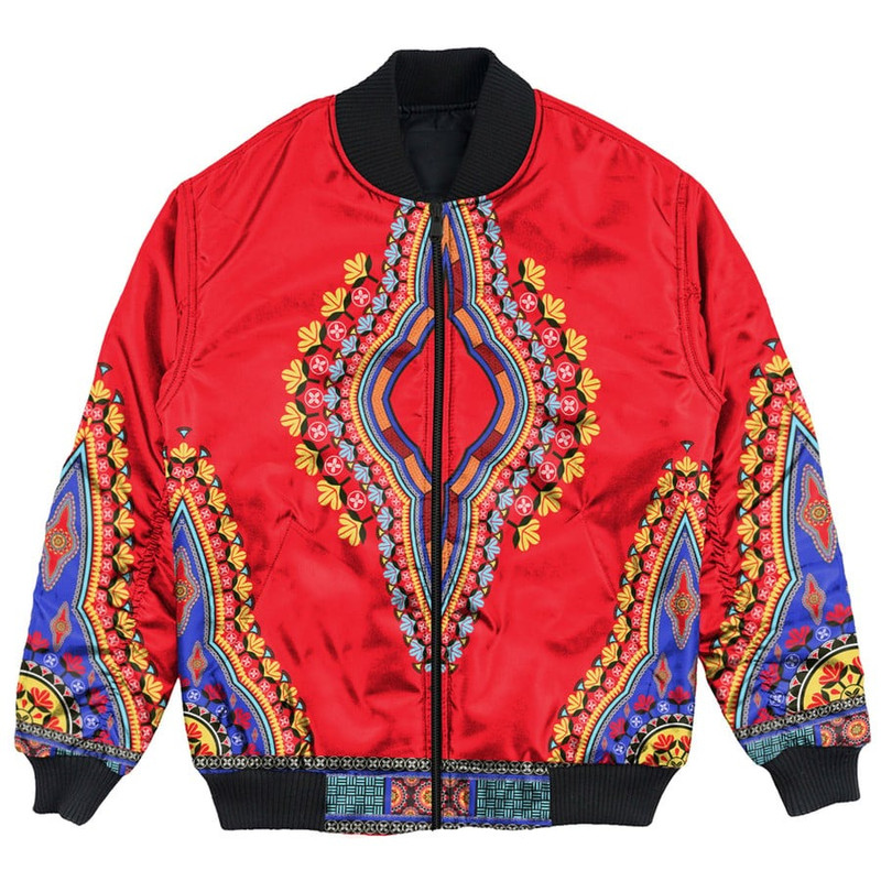 Neck Dashiki Africa - Bomber Jackets, African Bomber Jacket For Men Women