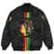 Black History Month Color Of Flag Bomber Jackets, African Bomber Jacket For Men Women