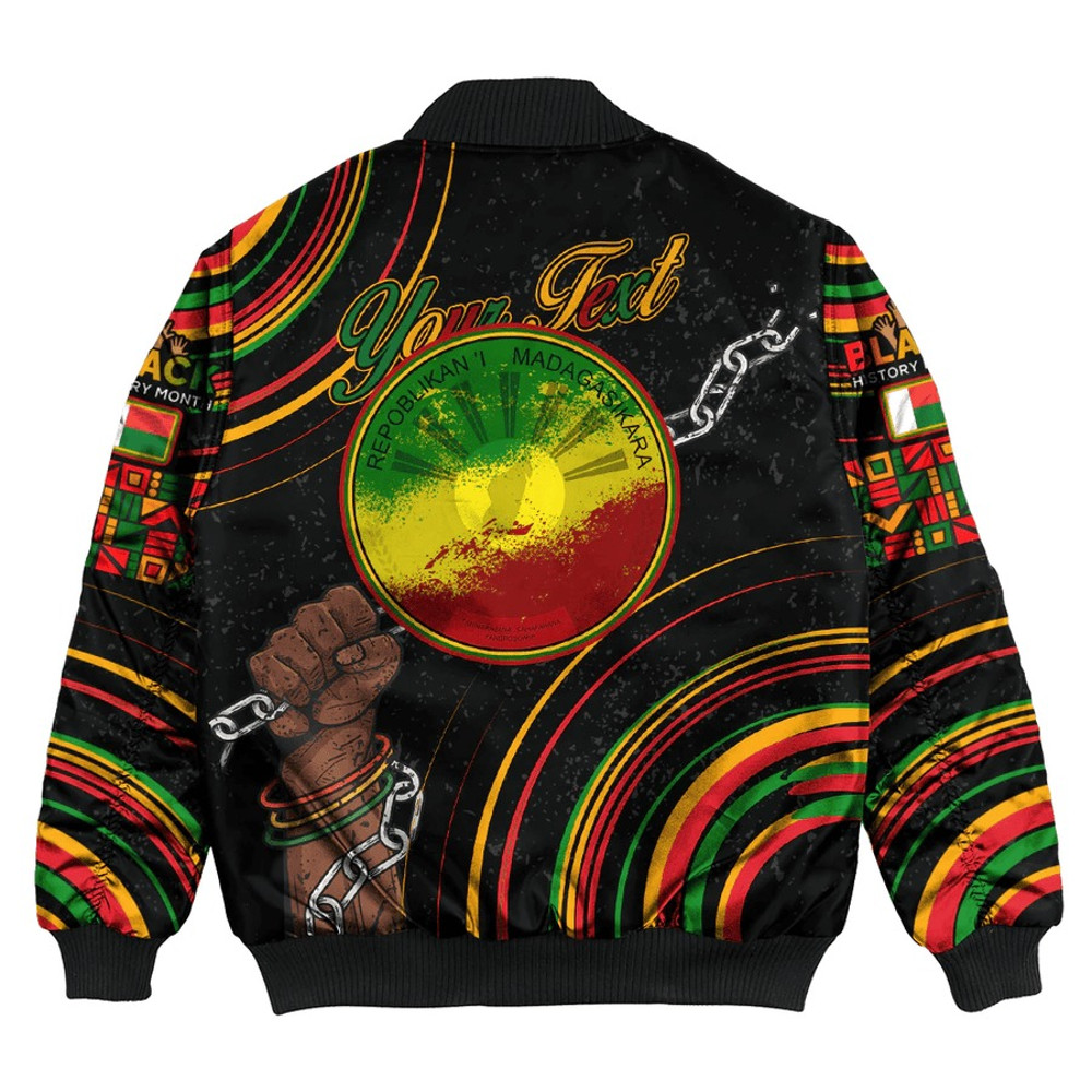 Madagascar Bomber Jacket Black History Live it Learn it Make it, African Bomber Jacket For Men Women