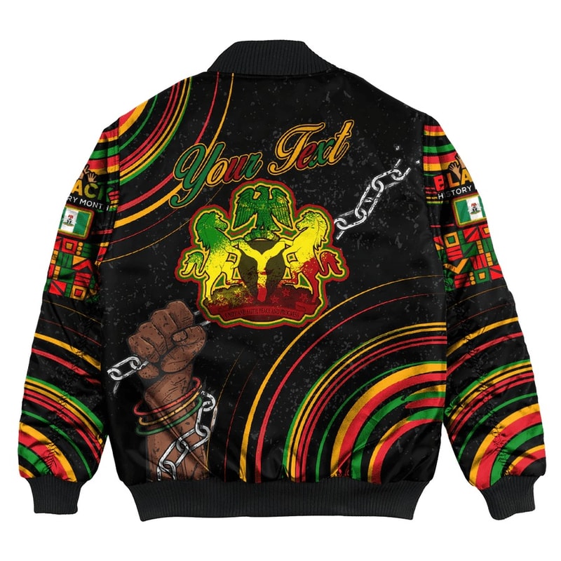 Nigeria Bomber Jacket Black History Live it Learn it Make it, African Bomber Jacket For Men Women