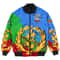 Eritrea Blue Version Special Bomber Jacket, African Bomber Jacket For Men Women