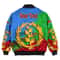 Eritrea Blue Version Special Bomber Jacket, African Bomber Jacket For Men Women
