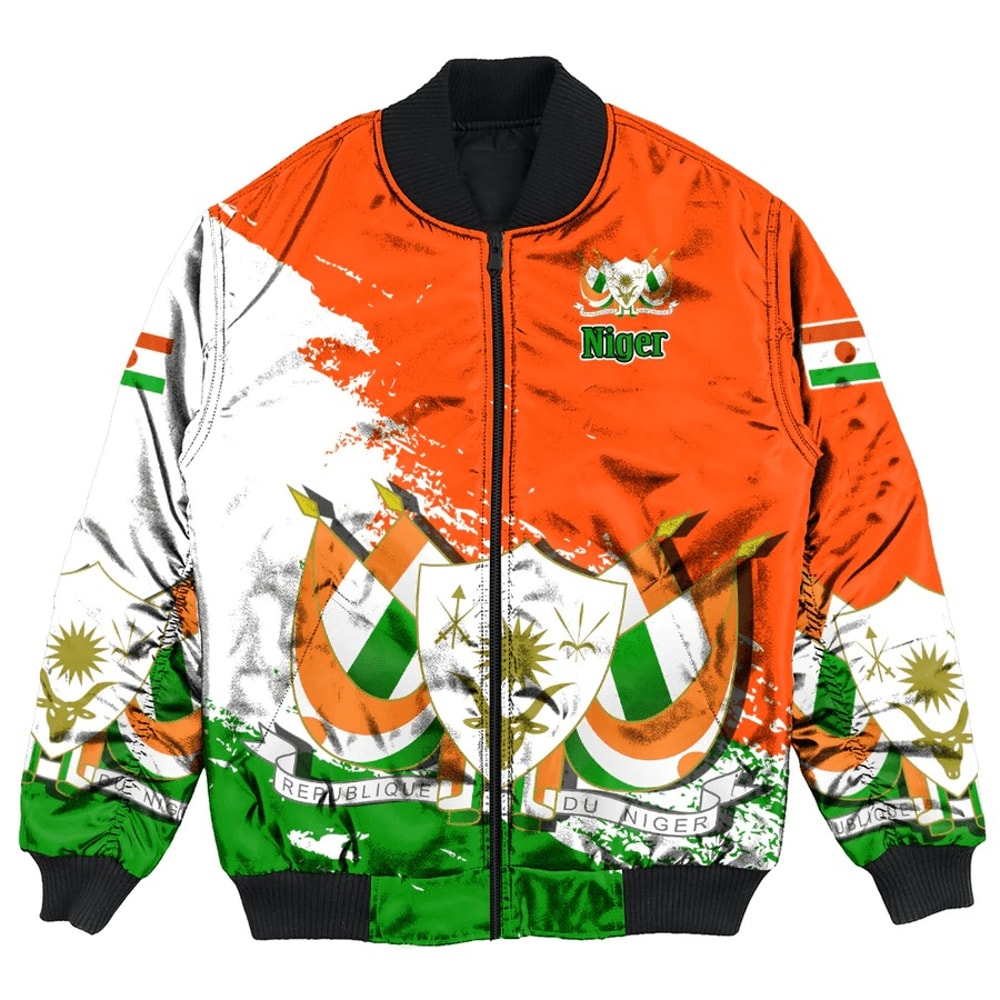 Niger Special Bomber Jacket, African Bomber Jacket For Men Women