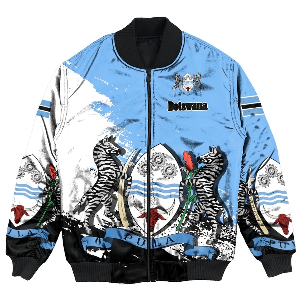 Botswana Special Bomber Jacket, African Bomber Jacket For Men Women