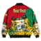 Benin Red Version Special Bomber Jacket, African Bomber Jacket For Men Women