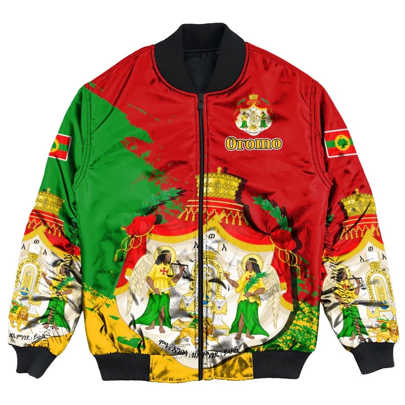Oromo Special Bomber Jacket, African Bomber Jacket For Men Women