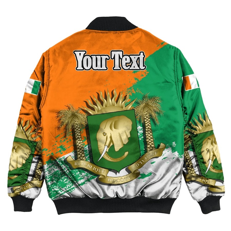 Ivory Coast Special Bomber Jacket, African Bomber Jacket For Men Women