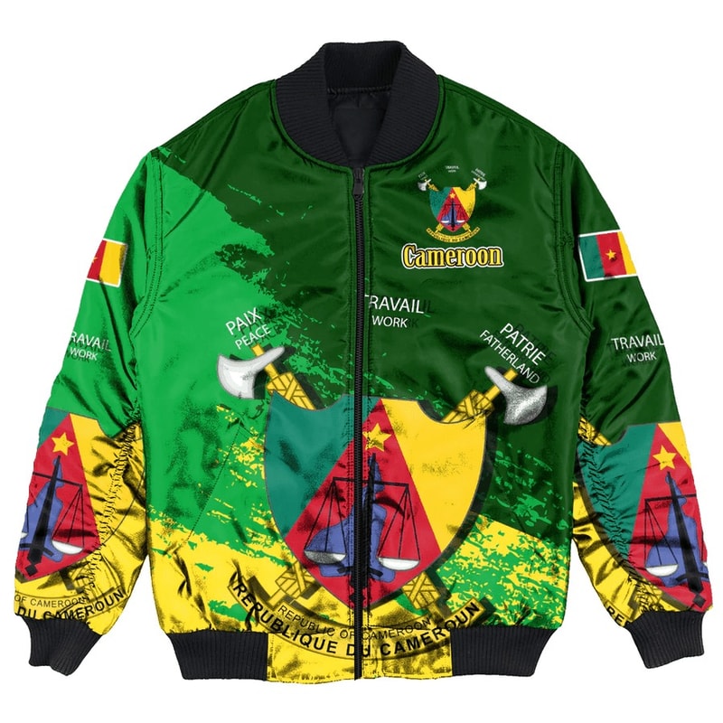 Cameroon Special Bomber Jacket, African Bomber Jacket For Men Women