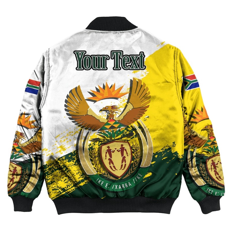 South Africa White Version Special Bomber Jacket, African Bomber Jacket For Men Women