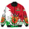 Burundi Red Verison Special Bomber Jacket, African Bomber Jacket For Men Women