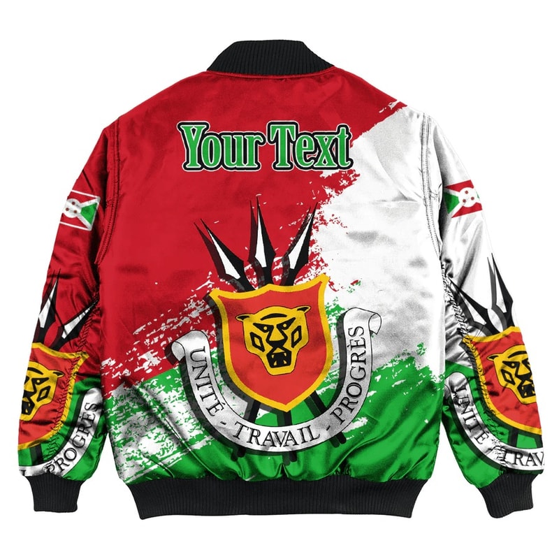 Burundi Red Verison Special Bomber Jacket, African Bomber Jacket For Men Women