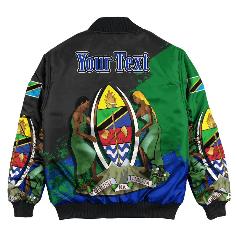 Tanzania Black Version Special Bomber Jacket, African Bomber Jacket For Men Women