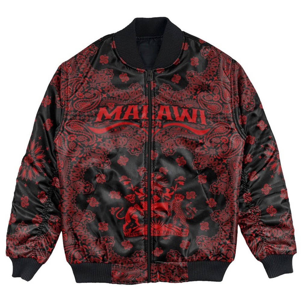 Malawi Bomber Jacket Paisley Bandana Never Out of Date, African Bomber Jacket For Men Women