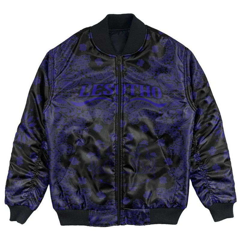Lesotho Bomber Jacket Paisley Bandana Never Out of Date, African Bomber Jacket For Men Women
