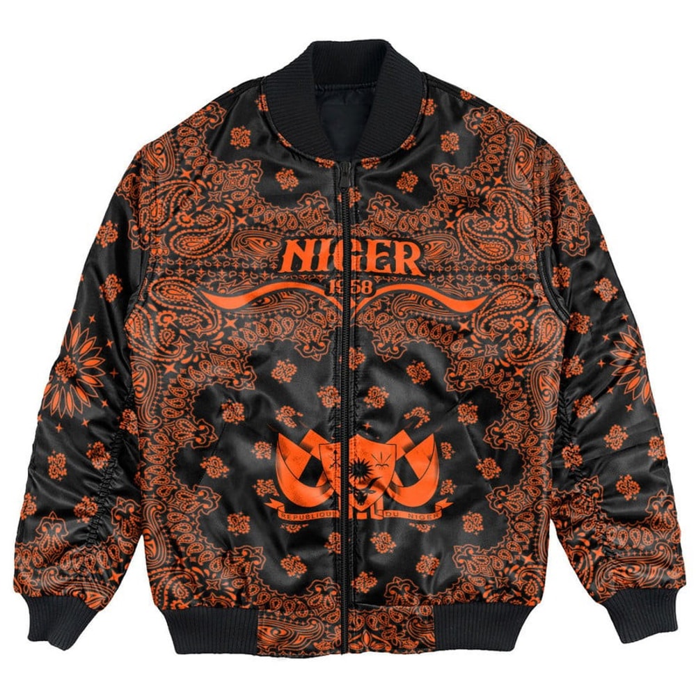 Niger Bomber Jacket Paisley Bandana Never Out of Date, African Bomber Jacket For Men Women