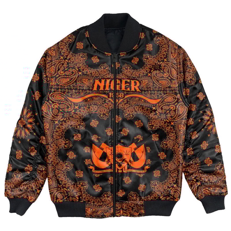 Niger Bomber Jacket Paisley Bandana Never Out of Date, African Bomber Jacket For Men Women