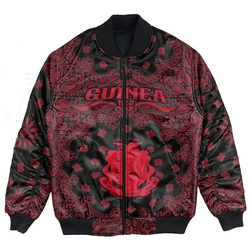 Guinea Bomber Jacket Paisley Bandana Never Out of Date, African Bomber Jacket For Men Women