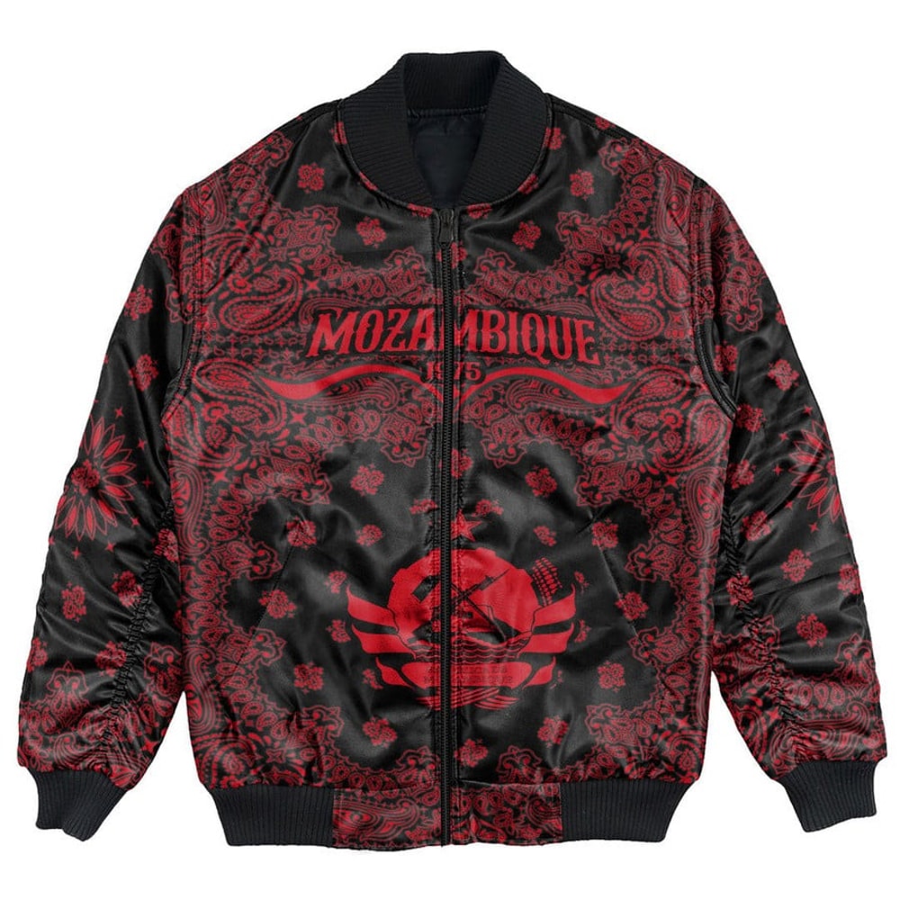 Mozambique Bomber Jacket Paisley Bandana Never Out of Date, African Bomber Jacket For Men Women