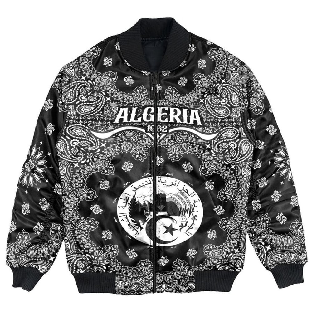 Algeria Bomber Jacket Paisley Bandana Never Out of Date, African Bomber Jacket For Men Women