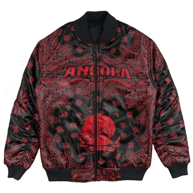 Angola Bomber Jacket Paisley Bandana Never Out of Date, African Bomber Jacket For Men Women