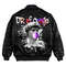 D.R. Of The Congo Jacket - David Blowing Pink Bubble Gum Bomber Jacket, African Bomber Jacket For Men Women