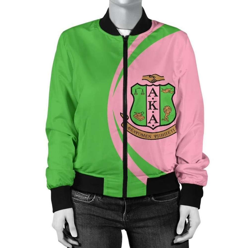 AKA Sorority Big Logo Bomber Jacket - Circle Style, African Bomber Jacket For Men Women